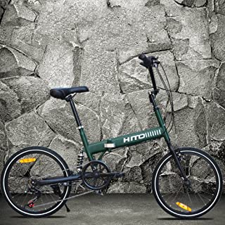 HIKING BK 20-inch Folding Bike Shock-Absorbing Off-Road Anti-tire Mountain Bike Male and Female Adult Lady Bike